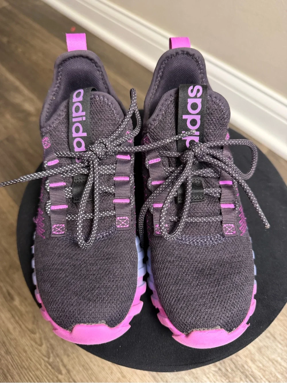 Adidas Kids athletic shoes in Purple and Pink